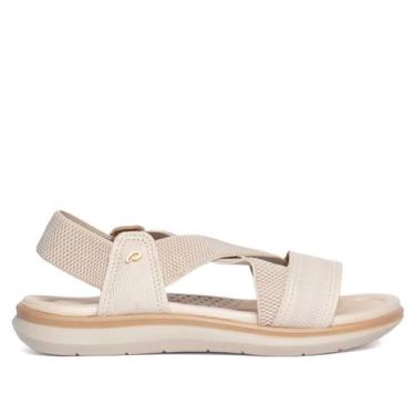 Imagem de Sandália Feminina Pegada Knit Amortech Off White/Bege, Off white, 36