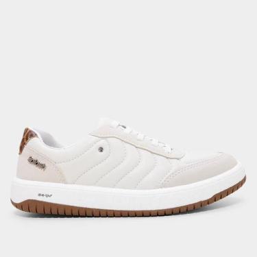 Imagem de Tênis Kolosh Caixa Foggia Feminino, Bege, Branco, 35