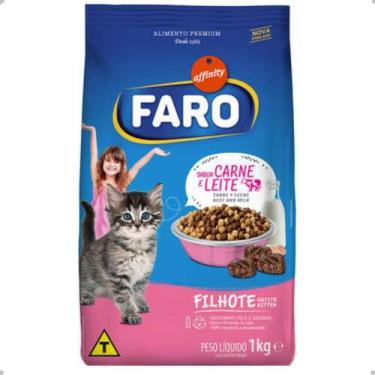 Imagem de Ração Faro Gato Filhote Carne e Leite, Carne, 20kg