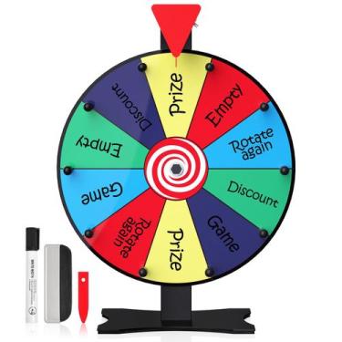 Imagem de Prize Wheel Facilife 30cm com suporte de 10 vagas para feiras