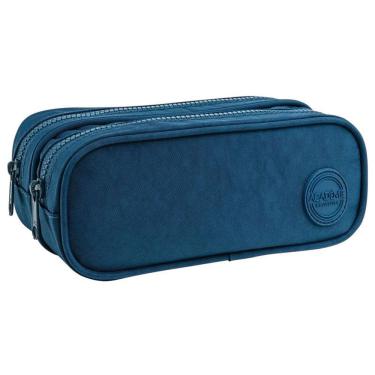 Imagem de Estojo escolar duplo zíper Académie Young Azul Tilibra