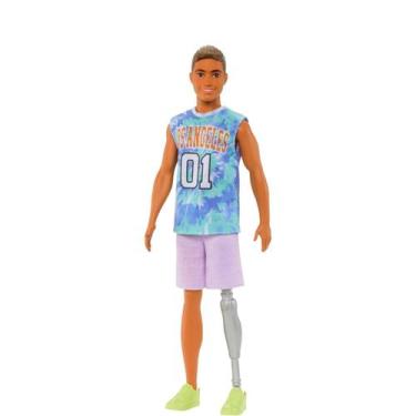 Imagem de Boneco ken fashionista moreno com perna mecanica - mattel hjt11/dwk44