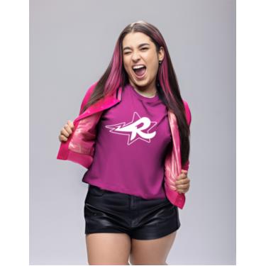 Imagem de Camiseta de Algodão Dos Rosa  Pink  Emily