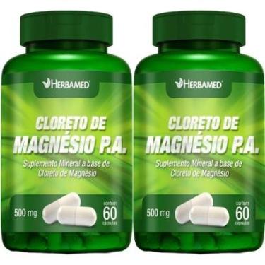 Imagem de Kit 2X Cloreto de Magnesio PA 500mg 60 Cápsulas - Herbamed-Masculino