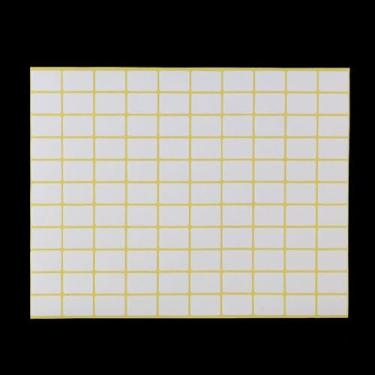 Imagem de Etiqueta adesiva branca em branco de 1,3 x 1,9 cm, adesivo de marca manuscrita, total de 1650 etiquetas adesivas, 15 folhas