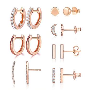 Imagem de Brincos para mulheres, argola para meninas, piercing de orelha, minimalista, minibar, delicado, regular, Metal, Sem pedra preciosa