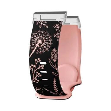 Imagem de Pulseira De Substituição De Silicone Macio Bicolor Para Mulheres Fitbi