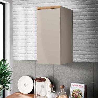 Imagem de Armário De Cozinha Aéreo 40cm Allure 1 Porta Jequitibá-gris - Repleta 