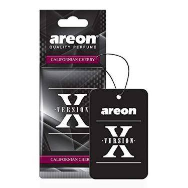Imagem de AREON X AXV08 Melhor aromatizador de ar para carro, aroma de cereja californiana, enfeites de pendurar em papel, perfume de longa duração para carro ou casa, pacote com 12