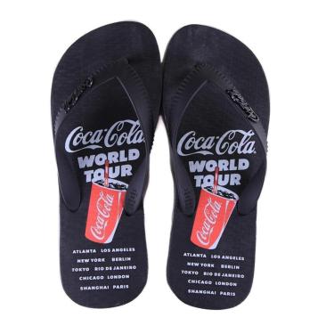 Imagem de Chinelo Masculino Coca-Cola Cc4501 Preto-Masculino