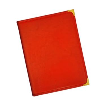 Imagem de Esquirla Capa para Cardápio com 12 Visualizações, Tamanho A4, Transparente, Ideal para Carta de Vinhos, Bebidas E Outras Bebidas. Pasta para Cardápios em Festa, Vermelho