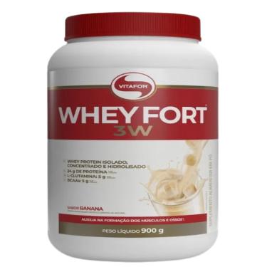 Imagem de Whey Fort 3W Banana Vitafor 900g