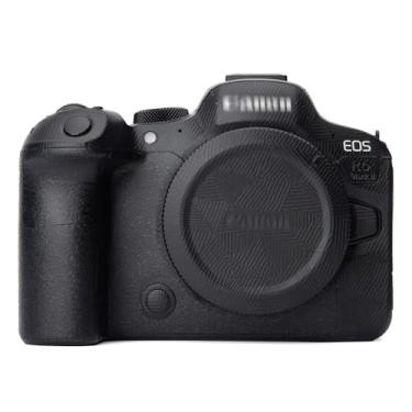 Imagem de DBZZ Adesivo protetor para câmera Canon EOS R6 Mark II antirriscos R6 II protetor de corpo de filme 3M R62 (triângulo preto + preto fosco)