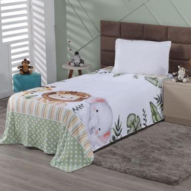 Imagem de Manta Soft Estampada Infantil Solteiro 2,20 x 1,55 Decoração Quarto Cr