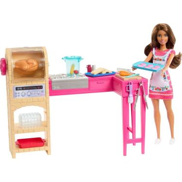 Imagem de Boneca fashion Barbie e Teresa: receita de amizade com cozinha