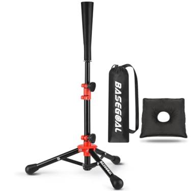 Imagem de BaseGoal Camiseta de beisebol para crianças, camiseta de rebatedores, softball, camiseta jovem, camiseta de Teeball, camiseta de viagem, altura ajustável fácil (camiseta de beisebol infantil)