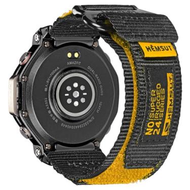 Imagem de torbollo Pulseiras de relógio compatíveis com Amazfit T-Rex 3 Pro, argola esportiva macia e alça larga ajustável T-Rex 3 pro