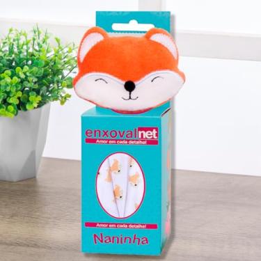 Imagem de Naninha Menina Menino Com Bichinho De Pelúcia Porta Chupeta Raposas (Raposa Laranja)