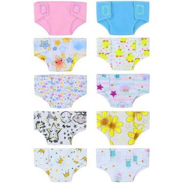 Imagem de Fraldas Baby Doll ZITA ELEMENT para bonecas de 35 a 40 cm x10