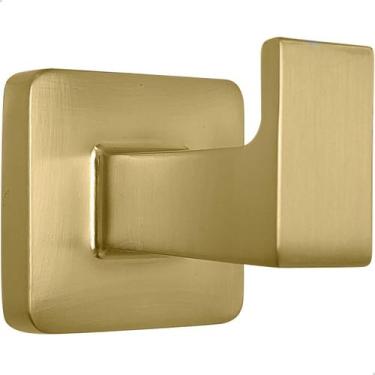 Imagem de Gancho Porta Toalha De Rosto Dourado Escovado Cabide Simples Suporte D
