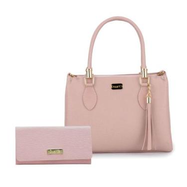 Imagem de Bolsa feminina media transversal com carteira Duarts Lançamento lindas