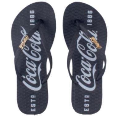 Imagem de Chinelo Coca Cola 1886 Cc3516 Feminino, Preto, 37/38
