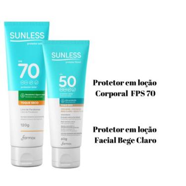 Imagem de Protetor Solar Corporal FPS 70 120g + Protetor Solar Facial FPS 50 60g
