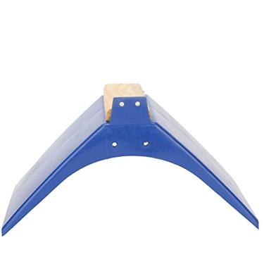 Imagem de Venda Louca Suporte de descanso para pombos, poleiro de plástico para pássaros Suporte de plástico para pássaros para alimentação de pombos(Azul com tiras de madeira)