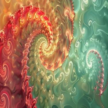 Imagem de Quadro Decorativo Swirl Pattern Wallpaper Arte Moderna para Parede 50x50cm