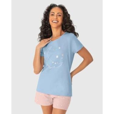 Imagem de Pijama Feminino Manga Curta Malha Malwee Ref. 122393-Feminino