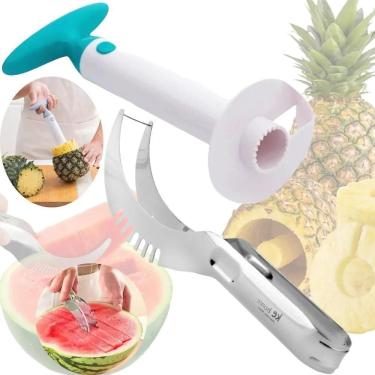 Imagem de 2X Descascador Fatiador Abacaxi Cortador De Melancia Melão I