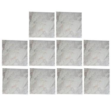 Imagem de Placa Adesiva 3D Marmore Kit 10 uni Autocolante Papel de Parede Obra R