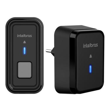 Imagem de Campainha Sem Fio Intelbras Cib 101 Preta | Com Bateria Duração 5 Anos