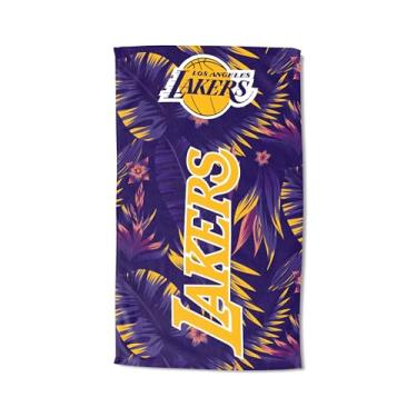 Imagem de Northwest Toalha de praia Los Angeles Lakers NBA, secagem rápida, macia e absorvente, itens essenciais de viagem leves para piscina ou banho, 101,6 x 183 cm