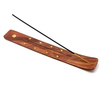 Imagem de Incensário de Madeira Suporte para Incenso Porta Incenso Importado India(3 UN)