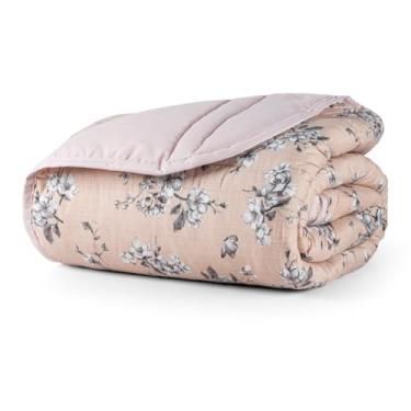 Imagem de Edredom Queen 220x240 Micropercal 200 Fios Dupla Face Toque Macio Bloqueio Térmico – Cobertor Manta Casal Premium (DÁLIA)