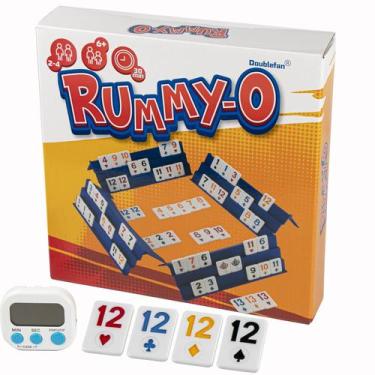 Imagem de Jogo Rummy Doublefan Rummy-O com ladrilhos coloridos de 2 a 4 jogadore
