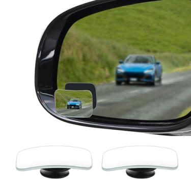 Imagem de Lyxheth 2 peças de espelho de carro convexo de ponto cego, espelho cego lateral, espelhos retrovisores com haste ajustável de grande angular, espelhos de ponto cego de carro universais, acessórios