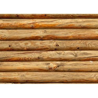 Imagem de DULUDA Cenário de madeira marrom de 1,8 x 1,8 m, decoração de festa, decoração rústica, casa, tronco, parede, textura de madeira, fundo fotográfico, estúdio, adereços para cabine de fotos
