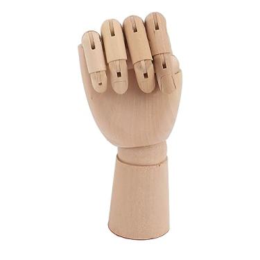 Imagem de TOPINCN Modelo de Mão de Madeira Flexível, Manequim de Desenho de Artista de Madeira Figura de Desenho de Mão Móvel para Esboçar, Desenhar, Pintar, Manequim de Arte Em Madeira Decoração (#2)