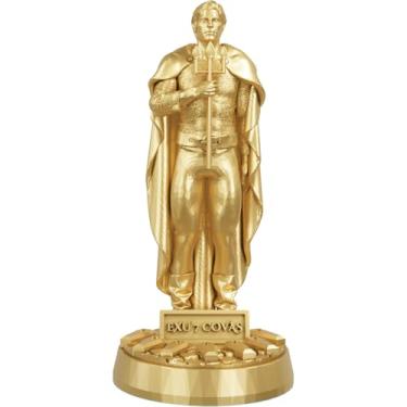 Imagem de Estátua Exu 7 Covas Umbanda Candomblé (Cor Ouro)