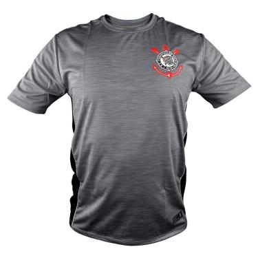 Imagem de Camiseta Corinthians Cinza Masculina Sublimada Conforto-Masculino