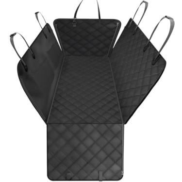 Imagem de Elouta Capa de assento de carro para cães - Rede impermeável para animais de estimação com 4 sacos de aba lateral