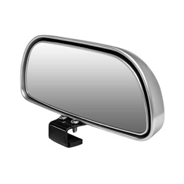 Imagem de FALVFUN Espelho de carro de ponto cego, vidro HD, convexo, grande angular, ajustável, espelho lateral de ponto cego, acessórios retrovisores externos retangulares para maior segurança, universal para
