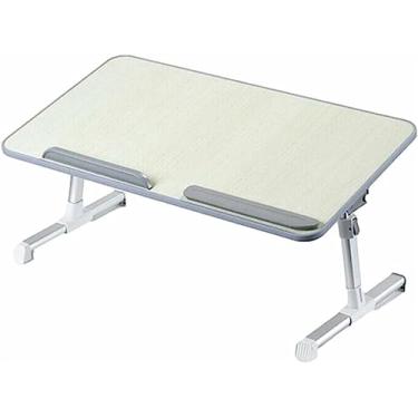 Imagem de Mesa dobrável ajustável para laptop, mesa de colo, cama, bandeja de computador, 4 níveis, 5 alturas, dobrável, portátil para assistir a filmes