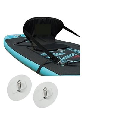 Imagem de Almofada de assento de barco assento de descanso traseiro para prancha de stand up paddle para prancha de SUP barco inflável caiaque esportivo ajustável (cor: Assento x 2 D Tamanho do anel: 1)