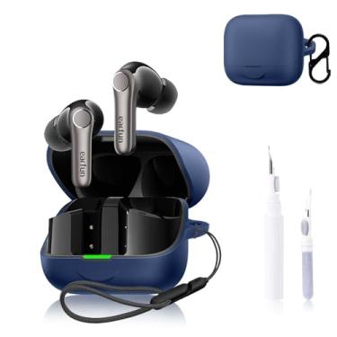 Imagem de Capa para EarFun Air Pro 4+, capa protetora para fone de ouvido NOUKAJU (com mosquetão + cordão + caneta de limpeza) à prova de quedas, arranhões, à prova de choque, capa para EarFun Air Pro 4 Plus