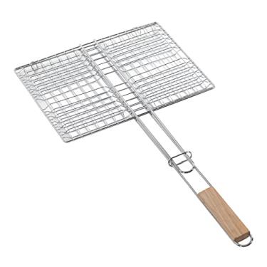 Imagem de Cesta para Grelhar, Cesta de Aço Cromado para Grelhar Peixes, Cesta para Grelhar Com Alça, Cesta para Grelhar, Acessórios para Grelhar