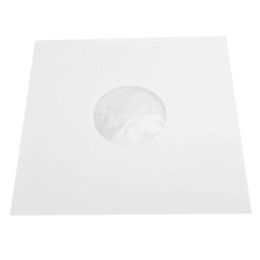 Imagem de SUNGOOYUE Sacos de Papel Protetores de Discos de Vinil de 12 Polegadas, Brancos, Pacote Com 20, Capas Antiestáticas à Prova de Poeira Com Mangas Internas, 12 X Polegadas