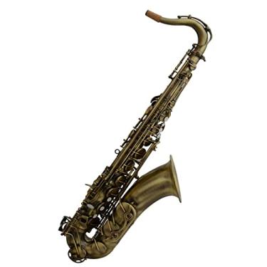 Imagem de Saxofone profissional antigo B saxofone tenor plano